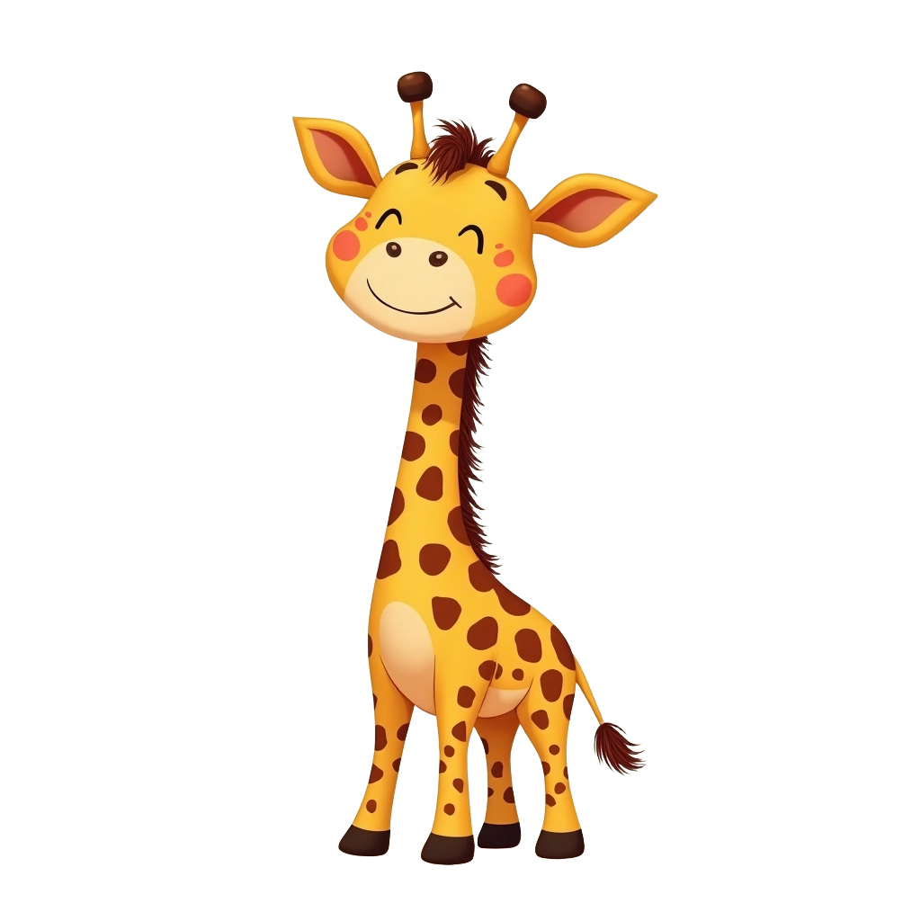 Adorable Giraffe Illustration